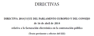 Directiva 2014-55-UE Factura Electronica Europa AAPP-1
