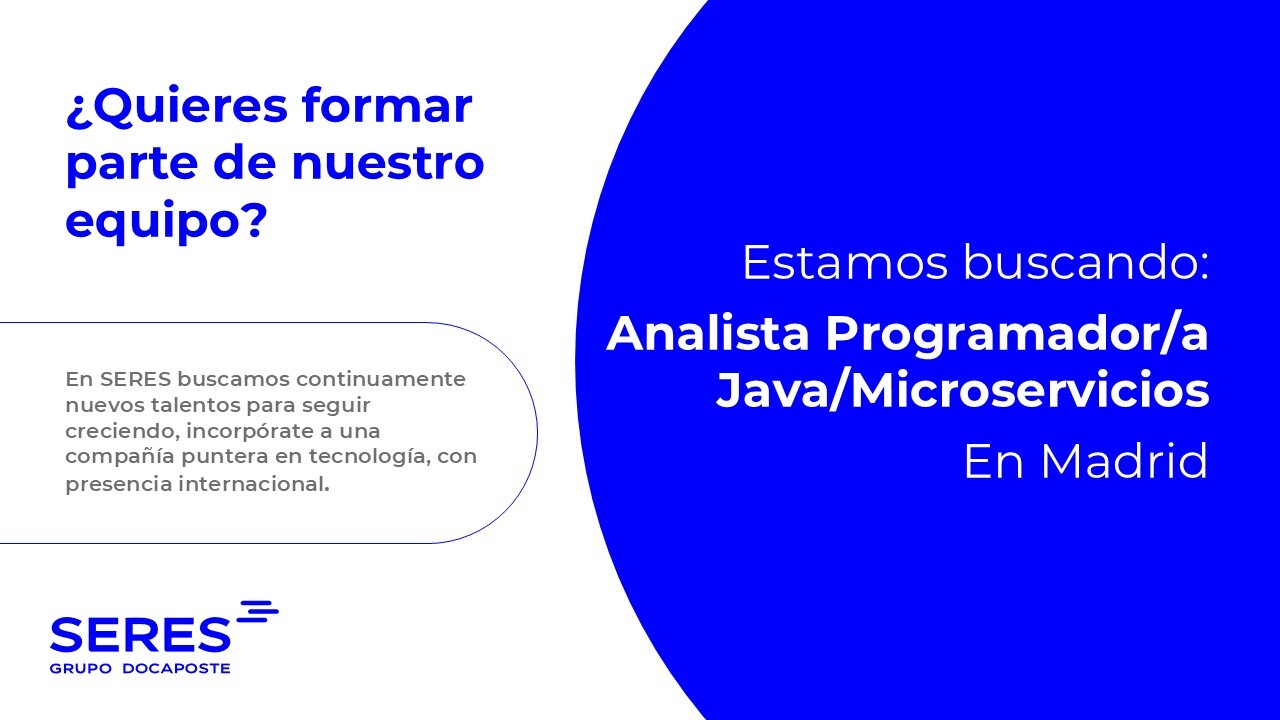 Analista Programador/a Java Microservicios