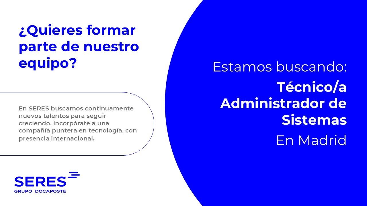 Técnico/a Administrador de Sistemas